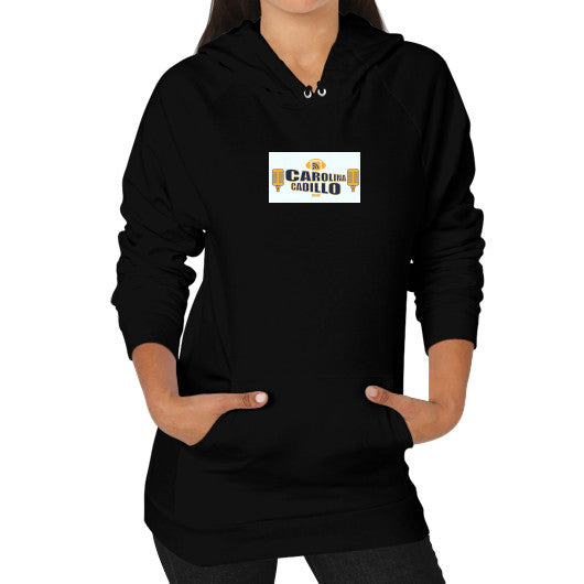 Hoodie (on woman) Black - Carolina Cadillo Merchandise