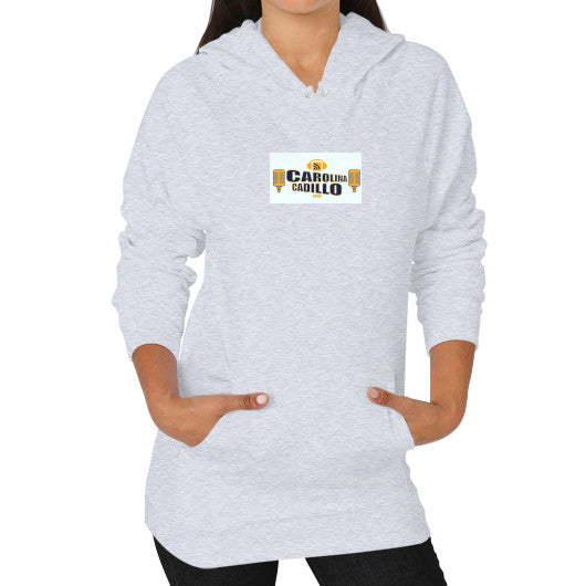 Hoodie (on woman) Heather grey - Carolina Cadillo Merchandise