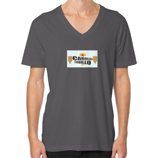 V-Neck (on man) Asphalt - Carolina Cadillo Merchandise