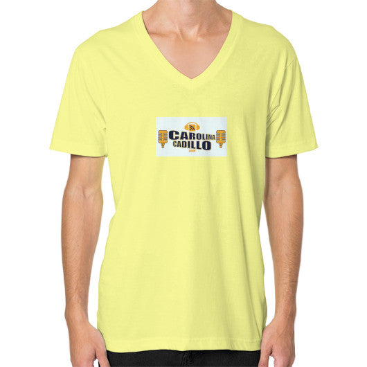 V-Neck (on man) Lemon - Carolina Cadillo Merchandise