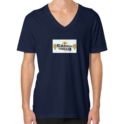 V-Neck (on man) Navy - Carolina Cadillo Merchandise
