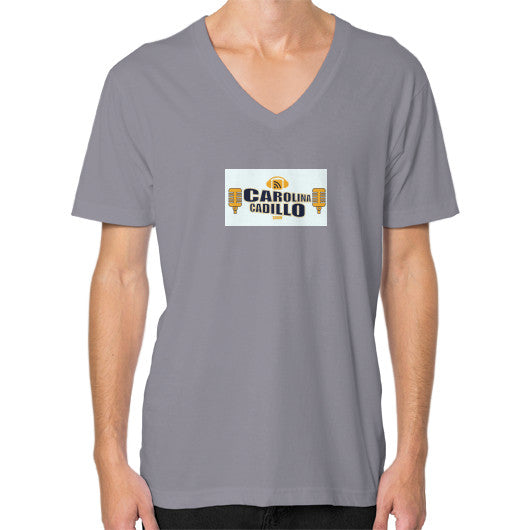 V-Neck (on man) Slate - Carolina Cadillo Merchandise