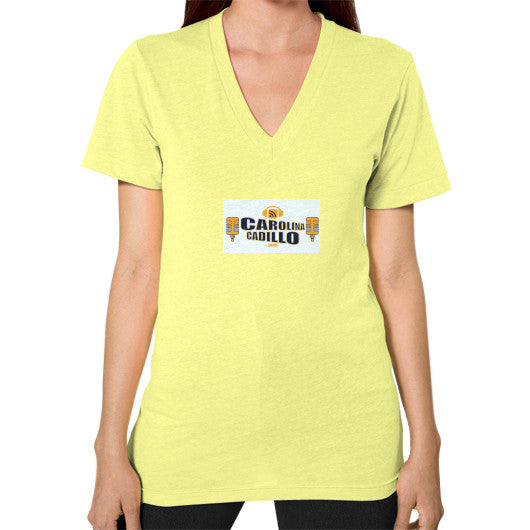V-Neck (on woman) Lemon - Carolina Cadillo Merchandise